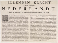 KG 06405
          <br/>
          Ellenden Klacht van het bedroefde Nederlandt
          <br/>
          <em>Hooghe, Romeyn de (1645-1708)</em>